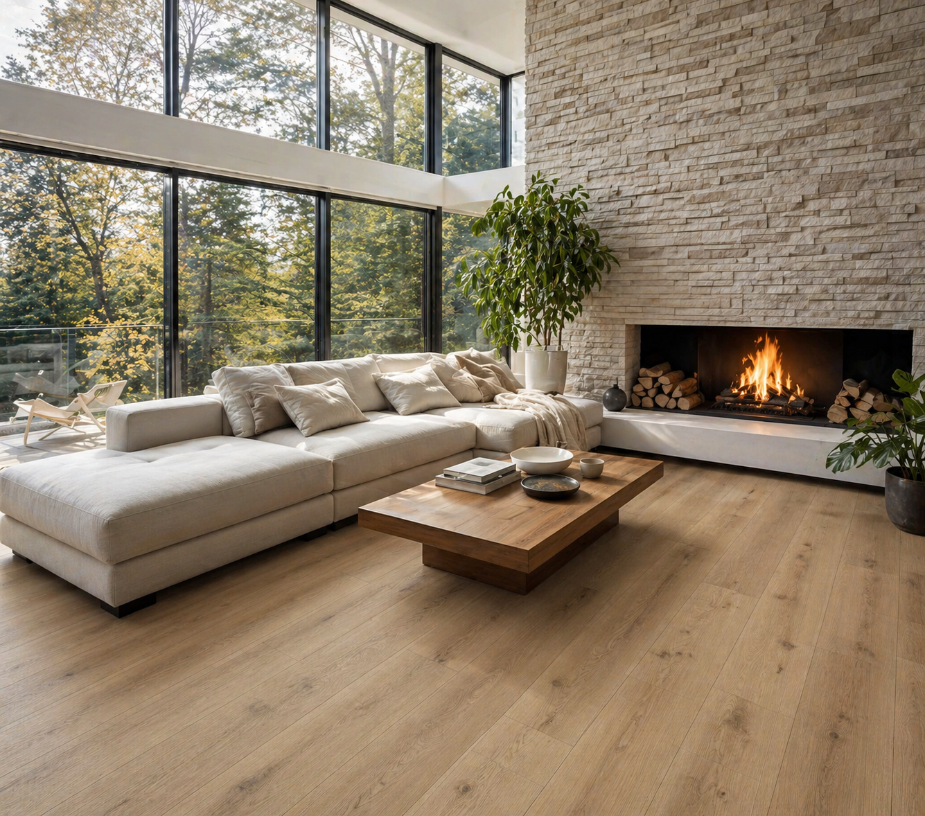 Vinyl flooring installation by Golden Level